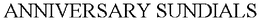ANNIVERSARY SUNDIALS trademark