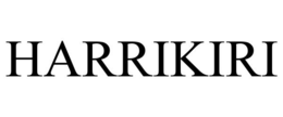 HARRIKIRI trademark