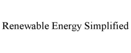 RENEWABLE ENERGY SIMPLIFIED trademark
