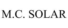M.C. SOLAR trademark