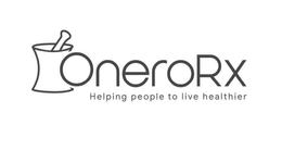 ONERORX HELPING PEOPLE TO LIVE HEALTHIER trademark