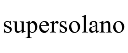 SUPERSOLANO trademark