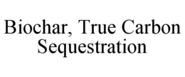 BIOCHAR, TRUE CARBON SEQUESTRATION trademark