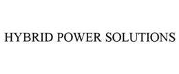 HYBRID POWER SOLUTIONS trademark
