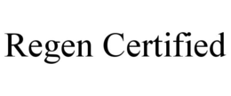 REGEN CERTIFIED trademark