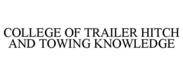 COLLEGE OF TRAILER HITCH AND TOWING KNOWLEDGE trademark