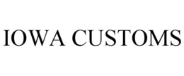 IOWA CUSTOMS trademark