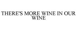 THERE'S MORE WINE IN OUR WINE trademark