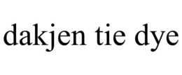 DAKJEN TIE DYE trademark