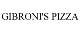 GIBRONI'S PIZZA trademark