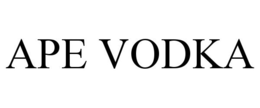 APE VODKA trademark
