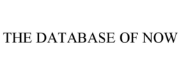 THE DATABASE OF NOW trademark