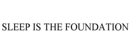 SLEEP IS THE FOUNDATION trademark