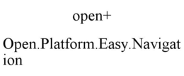 OPEN+ OPEN.PLATFORM.EASY.NAVIGATION trademark