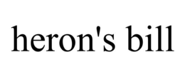 HERON'S BILL trademark