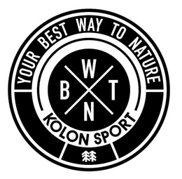 YOUR BEST WAY TO NATURE B W T N KOLON SPORT trademark