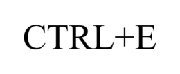 CTRL+E trademark