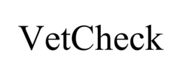 VETCHECK trademark