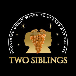 TWO SIBLINGS PROVIDING GREAT WINES TO PLEASE ANY PALATE trademark
