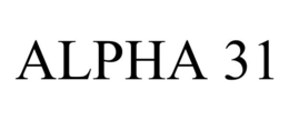 ALPHA 31 trademark