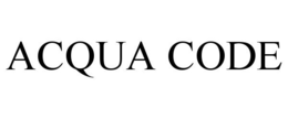 ACQUA CODE trademark
