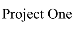 PROJECT ONE trademark