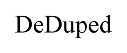 DEDUPED trademark