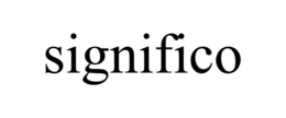 SIGNIFICO trademark