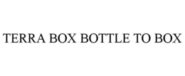 TERRA BOX BOTTLE TO BOX trademark