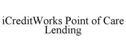 ICREDITWORKS POINT OF CARE LENDING trademark