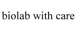 BIOLAB WITH CARE trademark