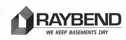 RAYBEND WE KEEP BASEMENTS DRY trademark