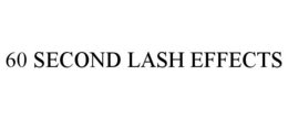 60 SECOND LASH EFFECTS trademark