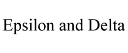 EPSILON AND DELTA trademark
