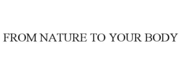 FROM NATURE TO YOUR BODY trademark
