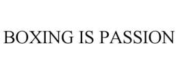 BOXING IS PASSION trademark