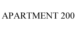APARTMENT 200 trademark