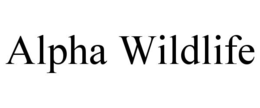 ALPHA WILDLIFE trademark