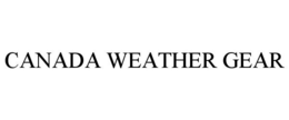 CANADA WEATHER GEAR trademark