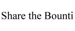 SHARE THE BOUNTI trademark