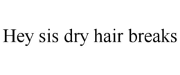 HEY SIS DRY HAIR BREAKS trademark