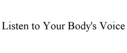 LISTEN TO YOUR BODY'S VOICE trademark