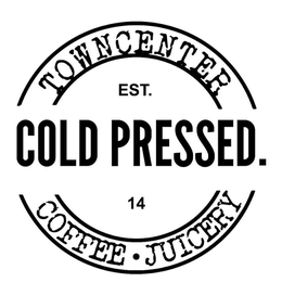TOWNCENTER COLD PRESSED COFFEE JUICERY EST. 14 trademark