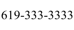619-333-3333 trademark