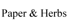 PAPER & HERBS trademark