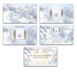 PEARLY GATES ENTERTAINMENT YOUR OYSTER FOR ENTERTAINMENT! DOIN' WHAT WE DO! trademark