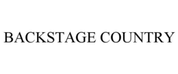 BACKSTAGE COUNTRY trademark