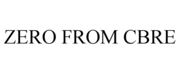 ZERO FROM CBRE trademark