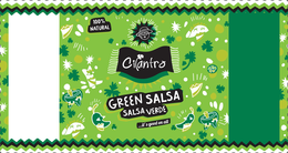 CILANTRO 100% NATURAL GREEN SALSA SALSA VERDE ...IT'S GOOD ON ALL trademark