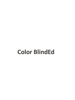 COLOR BLINDED trademark